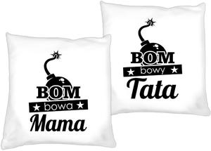 Zestaw poduszek dla Mamy i Taty komplet 2 sztuki Bombowa Mama i Tata - 2870338850