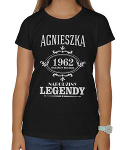 Koszulka damska Narodziny legendy z Twoim imieniem i datą - 2861731818