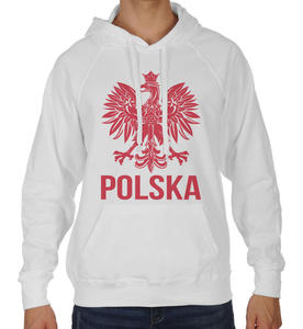 Bluza z kapturem dla kibica Reprezentacji Polski z orem - 2861732057