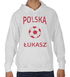 Bluza z kapturem dla kibica Reprezentacji Polski z pik i imieniem - 2861732067