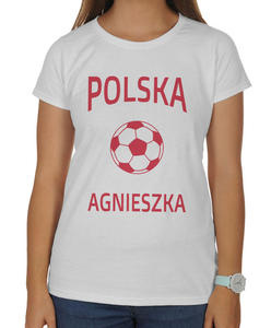 Koszulka damska kibica Reprezentacji Polski z pik i imieniem - 2861732069