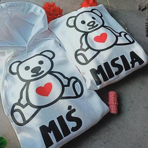 Bluzy dla par zakochanych z kapturem Mi Misia 3 - 2861736383