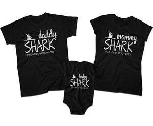 Zestaw koszulek dla rodzicw i crki / syna Shark - 2861736683