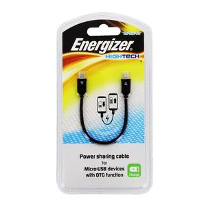 Kabel Energizer 2xmicroUSB Czarny | Power Sharing Cable - 2857476568