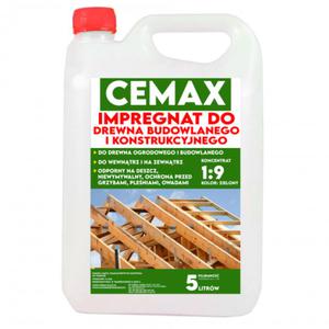 CEMAX Impregnat do drewna koncentrat 1:9 5L ZIELONY - 2876309582