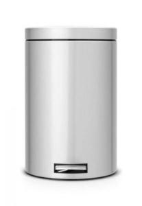 Brabantia - kosz pedaowy 20 L - metaliczny szary, Classic - 2824447806