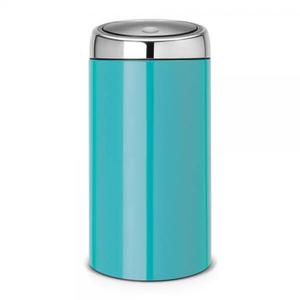 Brabantia - kosz na mieci Touch Bin, De Luxe - 45 L, niebieski - 2824447868