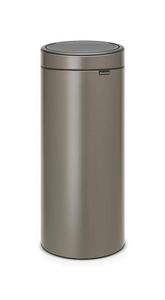 Brabantia - kosz na mieci Touch Bin - 30 L, platynowy - pokrywa stal matowa - 2824447906