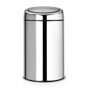 Brabantia - kosz na mieci Touch Bin - 20 L, stal polerowana - 2824447915