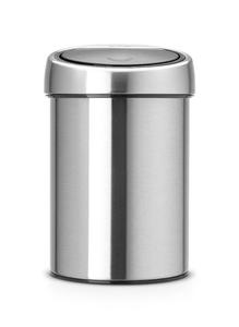 Brabantia - kosz na mieci Touch Bin - 3 L, stal matowa FPP - 2824447918