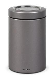 Brabantia - pojemnik kuchenne z okienkiem w pokrywie 1,4 l platynowy - 2824448011