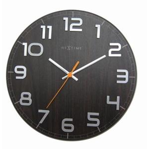 Nextime - zegar Classy czarny 30 cm - 2824448420