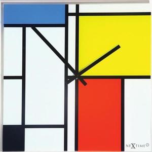 Nextime - zegar Time Lines 43 cm x 43 cm - 2824448425