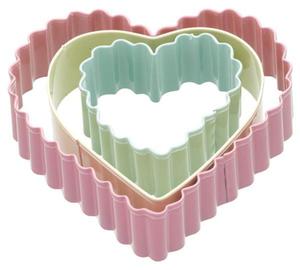 Kitchen Craft - foremki do wykrawania ciastek hearts 3 szt. - 2824449446