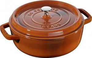 Staub - niski garnek brytfanna eliwna cynamonowa 3,8 l 26 cm - 2824450226