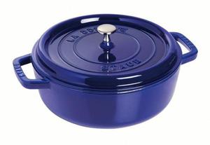 Staub - niski garnek brytfanna eliwna niebieska 3,8 l 26 cm - 2824450227