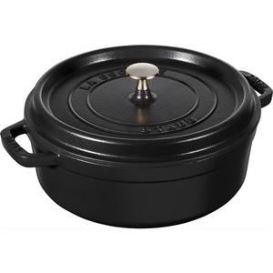 Staub - niski garnek brytfanna eliwna czarna 3,8 l 26 cm - 2824450228