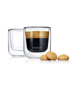 Blomus - zestaw dwch szklanek espresso Nero - 2835844963