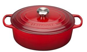 LeCreuset - brytfanna eliwna emaliowana Signature 40 cm 14,8 l winiowa - 2836716475