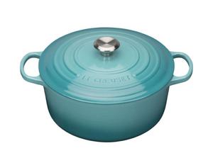 LeCreuset - brytfanna eliwna emaliowana Signature okrga 22 cm 3,3 l karaibska - 2840730000