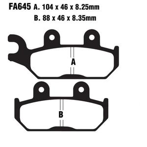 Klocki hamulcowe EBC FA645R do Yamaha