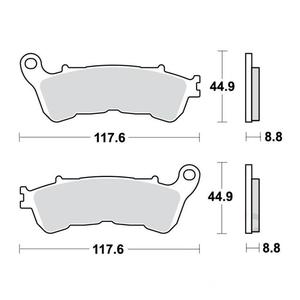 Klocki hamulcowe TRW MCB776SRT do Honda / Suzuki