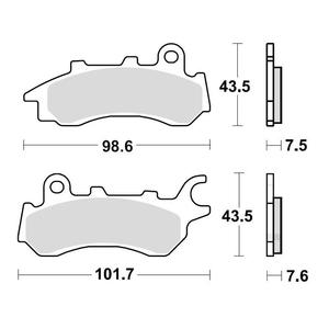 Klocki hamulcowe TRW MCB895 do Honda CB 125 F (GLR125WH) CBS