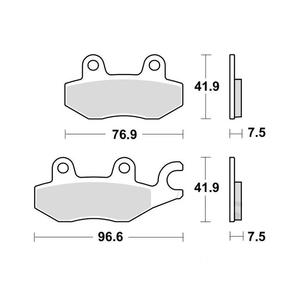 Klocki hamulcowe TRW MCB900SV do Kawasaki Ninja 400 G ABS, Ninja 400 G KRT Edition ABS, Z 400 D ABS - 2875091931