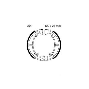 Szczki hamulcowe EBC 704 do Kawasaki KDX 175 A, KE 125 A, KE 175 D, KE 175 F, KL 250 A, KLX 250 A, KX 125, KX 125 A - 2875092679