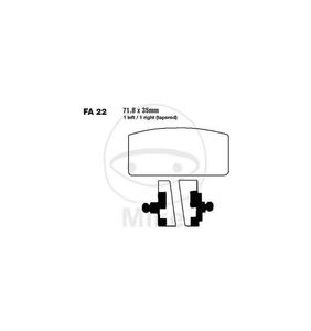 Klocki hamulcowe przd EBC FA022V (komplet 2 szt.) do BMW R 60 /7, R 75 /7, R 75 /6, R 75 /7, R 80 /7N, R 80 /7S, R 80 /7N, R - 2873704939