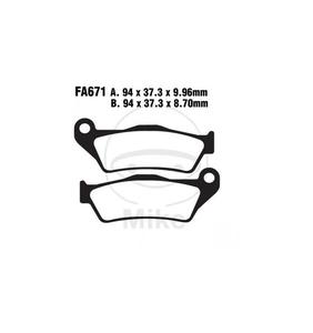 Klocki hamulcowe ty EBC FA671V (komplet 2 szt.) do BMW K 1200 S ABS, K 1300 R Obrcz 5,5 cala, K 1300 R Obrcz 5,5 cala z A - 2876580143