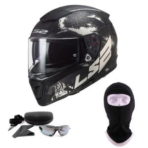 Kask LS2 FF390 Breaker Deft Matt Black/Titanium (okulary i kominiarka - GRATIS) - 2874717931