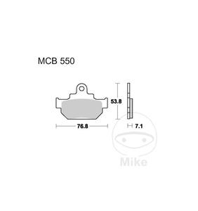 Klocki hamulcowe TRW Lucas MCB550 (2 szt.) do Maico GM 250 GZ 125 Marauder, GZ 125 U Marauder 80 km/h, GZ 250 Marauder, LS 650 F - 2873435633