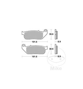 Klocki hamulcowe TRW Lucas MCB753SV (2 szt.) do Harley Davidson XL 883 Sportster, XL 883 C Sportster Custom, XL 883 N Sportster - 2873705245