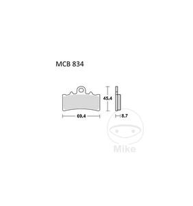 Klocki hamulcowe TRW Lucas MCB834 (2 szt.) do BMW G 310 GS ABS, G 310 R ABS Duke 125, Duke 125 ABS, Duke 200, Duke 200 ABS, Duke - 2873435834