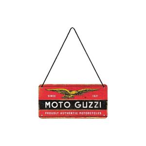 Tablica metalowa, zawieszka 10x20cm "Moto Guzzi Logo Wood" 28029 - 2874718293