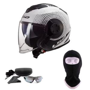 Kask LS2 OF570 Verso Spin White Black (okulary i kominiarka - GRATIS) - 2873729869