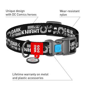 WauDog NYLON - obroa, design "Dark knight"+ Smart ID - 2860546571