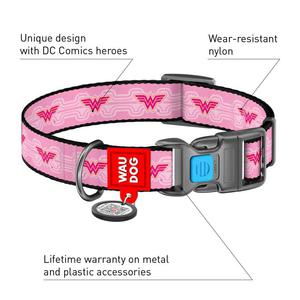 WauDog NYLON - obroa, design "Wonder Woman 1"+ Smart ID - 2860546574