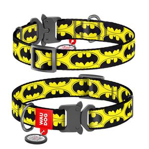 WauDog NYLON - obroa DC "Batman logo" + Smart ID - zapicie typu "cobra" - 2865819749