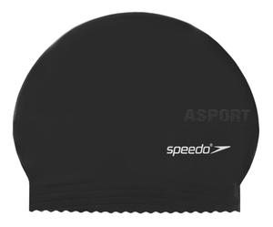 Czepek dziecicy z lateksu JUNIOR LATEX CAP czarny Speedo - 2824064664