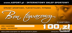 Bon upominkowy o nominale 100 pln Asport - 2824066796