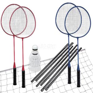 Zestaw do badmintona: 4 rakiety + lotki + siatka + stela FUN START Spokey