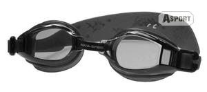 Okulary pywackie dziecice ACCENT czarne Aqua-Speed