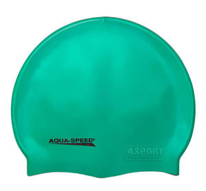 Czepek pywacki, silikonowy MEGA zielony Aqua-Speed - 2824070128