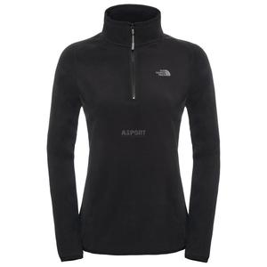 Bluza polarowa, damska 100 GLACIER 1/4 ZIP The North Face Rozmiar: M Kolor: czarny - 2824073117