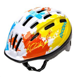 Kask dziecicy, ochronny, rowerowy, na rolki HB6-2 biay Meteor Rozmiar: 52-56 - 2824078686