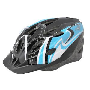 Kask ochronny, rowerowy, na rolki, z daszkiem COOPER BLACK/BLUE Axer Rozmiar: 56-58 - 2824079458