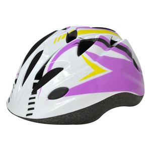 Kask dziecicy, ochronny, rowerowy, na rolki COOL HEX PURPLE Rozmiar: 52-56 - 2824079570