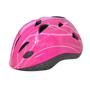 Kask dziecicy, ochronny, rowerowy, na rolki COOL FULL PINK Rozmiar: 48-52 - 2824079574